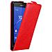 Custodia Compatibile Con Sony Xperia Z3 Compact In Rosso Mela - Coperchio Protettivo In Design Flip Con Chiusura Magnetica - Foto miniatura 1