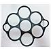 Appannato 19233 - Stampo Da 7 Mini Blinis Starflex Silicone Nero 23 X 7 X 5 Cm - Foto miniatura 3
