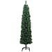 Albero di Natale Artificiale Sottile con Base Verde 240 cm PVC - Foto miniatura 3