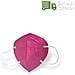 20 Mascherine Ffp2 Nr Per Bambini Certificate Ce 0370 Colore Fucsia - Foto miniatura 1