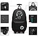 Bambini Valigia Dei Bagagli Luminoso Musica Bambini Laptop Backpack Cabin Ruote Viaggio Di Lavoro A Ruote Di Rotolamento Del Carrello Di Caso Della Mano 25l (nero)  - Foto miniatura 3