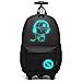 Bambini Valigia Dei Bagagli Luminoso Musica Bambini Laptop Backpack Cabin Ruote Viaggio Di Lavoro A Ruote Di Rotolamento Del Carrello Di Caso Della Mano 25l (nero)  - Foto miniatura 1