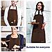 2 Confezioni Grembiule Da Cucina Impermeabile Regolabile Chef Grembiule Con Tasche Per La Casa Ristorante Artigianato Giardino Barbecue Scuola Coffee House Grembiule Uomo Donna - Foto miniatura 3