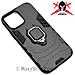 Custodia Alta Protezione Con Anello Per Apple Iphone 13 Pro Max Black - Foto miniatura 1