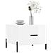 Tavolini Salotto 2pz Bianco Lucido 50x50x40cm Legno Multistrato - Foto miniatura 3