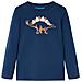 Maglietta Da Bambino A Maniche Lunghe Stampa Dinosauro Blu Marino 104 - Foto miniatura 1