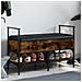 Panca Porta Scarpe Rovere Fumo 85,5x42x57,5cm Legno Multistrato - Foto miniatura 1
