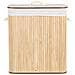 Cesta Legno Di Bambù Chiaro 60 Cm Kandy - Foto miniatura 2