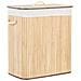 Cesta Legno Di Bambù Chiaro 60 Cm Kandy - Foto miniatura 5