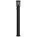 Lampade Da Terra Per Esterni Con Presa 3 Pz Nere 110 Cm Acciaio - Foto miniatura 2