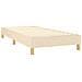 Giroletto A Molle Con Materasso Crema 90x190 Cm In Tessuto - Foto miniatura 3