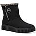 Black Casual Closed Booties Stivaletti Tessile Scarpe Donna Nero Eu 37, 5-26418-41 001 - Foto miniatura 1