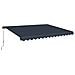 Tenda Da Sole 4x3m - - Vecchio - Retrattile - Idrorepellente - Grigio - Tessuto Premium 320m² - Anti-uv - Superficie Coperta 12m² - Grigio - Foto miniatura 3