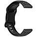 Cinturino Per Orologio Bicolore In Silicone Per Huawei Gt4/5, Samsung, Garmin Grey+black 22 Mm - Foto miniatura 2