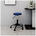 Sedia Girevole Da Ufficio Blu In Velluto - Foto miniatura 7