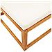 Lusso Casadino -  Poggiapiedi Giardino Con Cuscino 65x65x29 Legno Massello Acacia - Foto miniatura 6