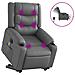 Lusso Casadino -  Poltrona Alzapersona Elettrica Reclinabile Grigio In Similpelle - Foto miniatura 1