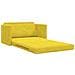 Divano da pavimento letto 2-in-1 Giallo 124x204x61 cm Velluto - Foto miniatura 5