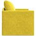 Divano da pavimento letto 2-in-1 Giallo 124x204x61 cm Velluto - Foto miniatura 7