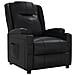 Poltrona Reclinabile Nera in Similpelle - Foto miniatura 1