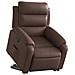 Poltrona Alzapersona Reclinabile Marrone in Similpelle - Foto miniatura 3
