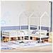 Giroletto con Panca e Tetto Bianco 75x190cm Legno Massello Pino - Foto miniatura 2