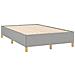Letto a Molle Materasso e LED Grigio Chiaro 120x190 cm Tessuto - Foto miniatura 6