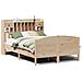 Letto Libreria senza Materasso 140x200 cm in Legno di Pino - Foto miniatura 1