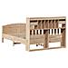 Letto Libreria senza Materasso 140x200 cm in Legno di Pino - Foto miniatura 6