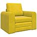 Divano Letto 2-in-1 Giallo 98x71x83 cm in Velluto - Foto miniatura 1
