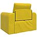 Divano Letto 2-in-1 Giallo 98x71x83 cm in Velluto - Foto miniatura 7