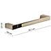 Portasalviette 35 Cm Da Muro In Ottone E Cromall Pi21-35 Serie Pirenei Oro - Foto miniatura 2