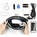 Custodia Portatile Per Accessori Digitali - Organizzatore Per Power Bank E Cavi Black - Foto miniatura 2