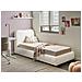Letto Contenitore Bouclé Blagnac 90 X 200 Cm Bianco Sporco - Foto miniatura 1