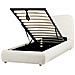 Letto Contenitore Bouclé Blagnac 90 X 200 Cm Bianco Sporco - Foto miniatura 3