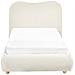 Letto Contenitore Bouclé Blagnac 90 X 200 Cm Bianco Sporco - Foto miniatura 6