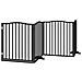 Cancello Cani Porta Pieghevole Nero 10 Pannelli 800 cm Pioppo - Foto miniatura 4