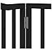 Cancello Cani Porta Pieghevole Nero 10 Pannelli 800 cm Pioppo - Foto miniatura 9