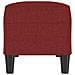 Panca Rosso Vino 100x35x41 cm in Tessuto - Foto miniatura 4