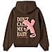 Non Chiamarmi Piccola Felpa Con Cappuccio Spazzolato Oversize Marrone Donna a - Foto miniatura 3