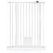 Bettacare Cancelletto Per Animali Con Gattaiola Bloccabile, 81,4cm - 89cm, Bianco, Altezza Di 104cm - Foto miniatura 1
