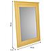 Specchio In Legno Giallo 70x03x90h - Foto miniatura 6