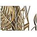Pannello Decorativo Da Parete Jungle Rettangolare Con Foglie Tropicali In Ferro Oro 60x80 Cm - Foto miniatura 3