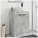 Mobile da bagno con lavabo Grigio Cemento 54 x 35 x 83 cm - Foto miniatura 2
