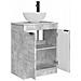 Mobile da bagno con lavabo Grigio Cemento 54 x 35 x 83 cm - Foto miniatura 4