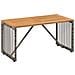 Set di Mobili da Esterno 9 pcs Grigio e Blu Navy polyrattan - Foto miniatura 7