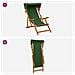 Lettino 2 pcs 3 Posizione Legno di Eucalipto Massello Verde - Foto miniatura 9