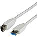 Cavo Usb 3.0 A-b M / M 3m - Beige - Foto miniatura 1