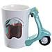 Tazza Ceramica Scooter Retrò Tazza Con Manico 3d, Ceramica, Verde - Foto miniatura 3