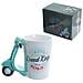 Tazza Ceramica Scooter Retrò Tazza Con Manico 3d, Ceramica, Verde - Foto miniatura 4